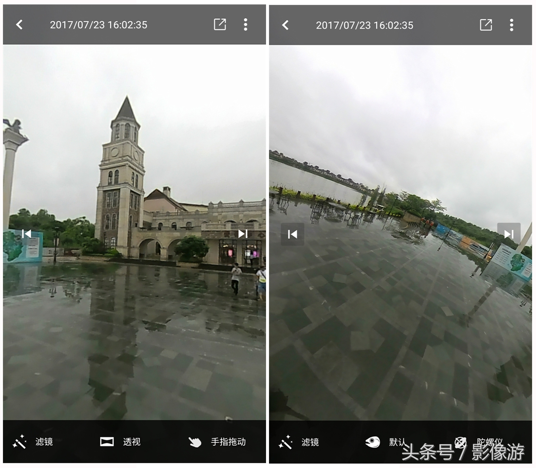傻瓜式一键拍照,一键拍摄全景图和手动拍摄全景图