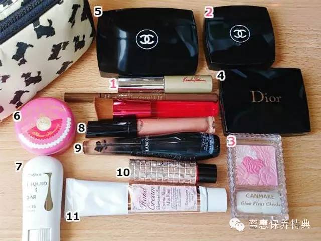 网红必备化妆品清单图片,博主化妆包推荐高颜值