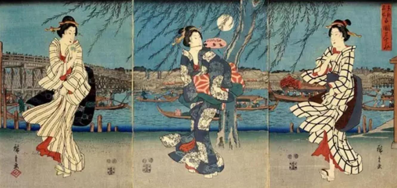 日式改良版浴衣穿搭,日式浴衣怎么穿才好看