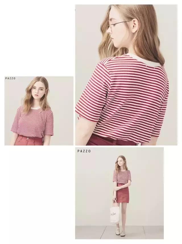 想要怎么穿都比别人瘦，只要一件条纹衫