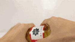 最简单的开罐头的方法,开罐头绝活