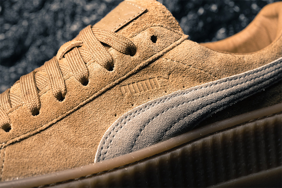 彪马松糕鞋蕾哈娜穿起来,蕾哈娜彪马联名紫色鞋子穿搭