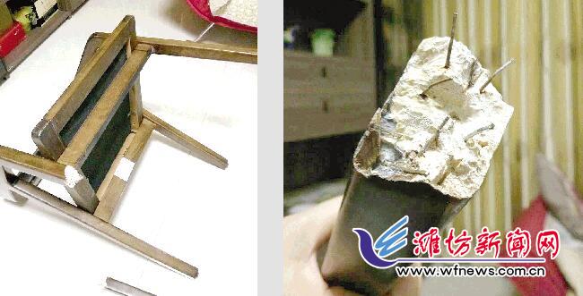 购买的迪诺雅书椅断裂发现里面不是木材