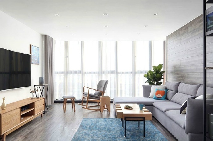 92平米北欧公寓装修效果图,宜家风格小户型样板房