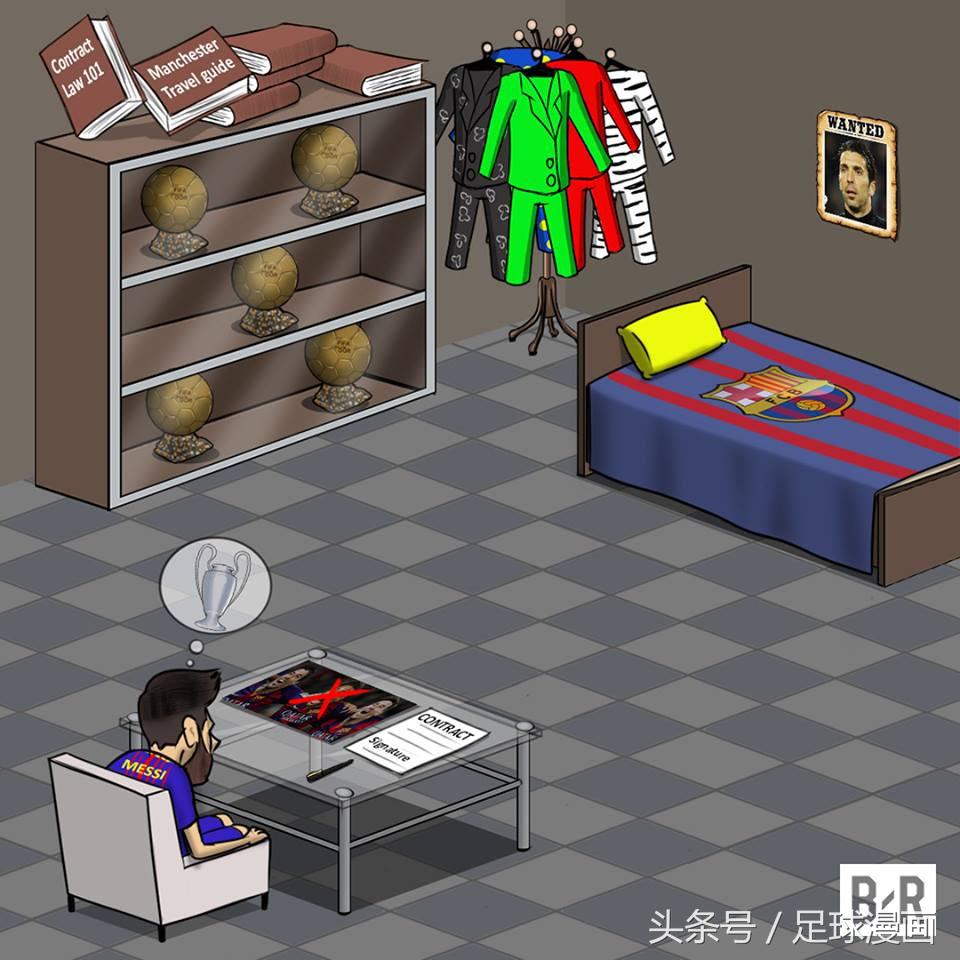 五大联赛与欧冠的关系的漫画,关于足球的最新漫画