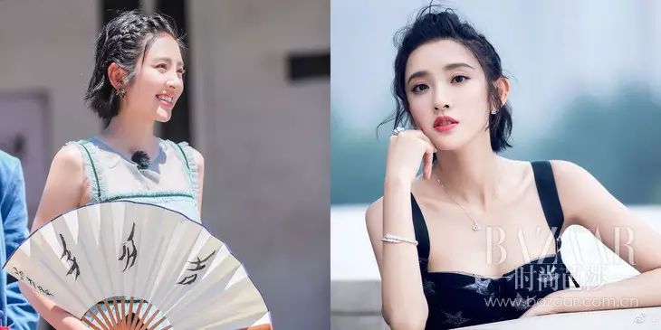 唐艺昕有刘海的短发,唐艺昕短发造型get