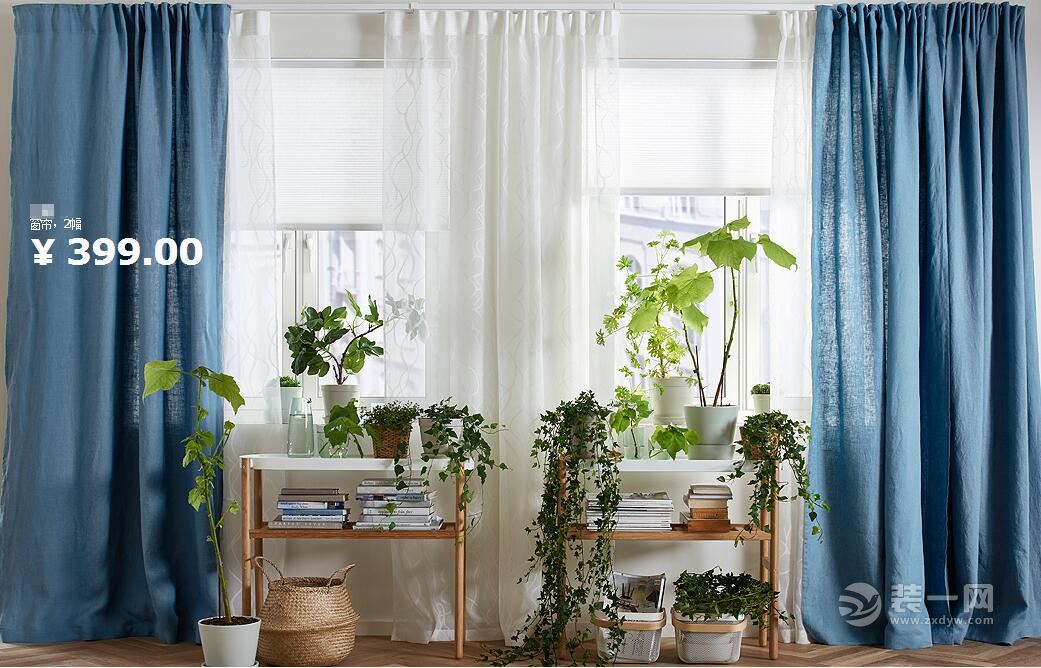 宜家隔断帘装修效果图,宜家风格装修效果图