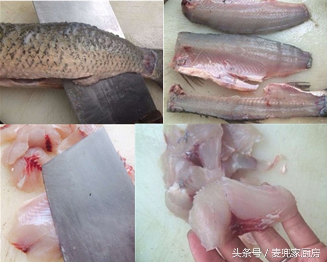 鱼片的切法剔除鱼刺,水鱼怎么切鱼片刺少