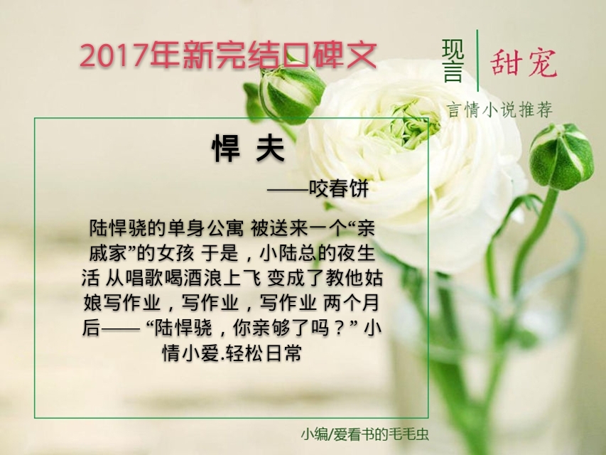 言情小说推荐完结100万字以上,言情小说最新推荐免费完结