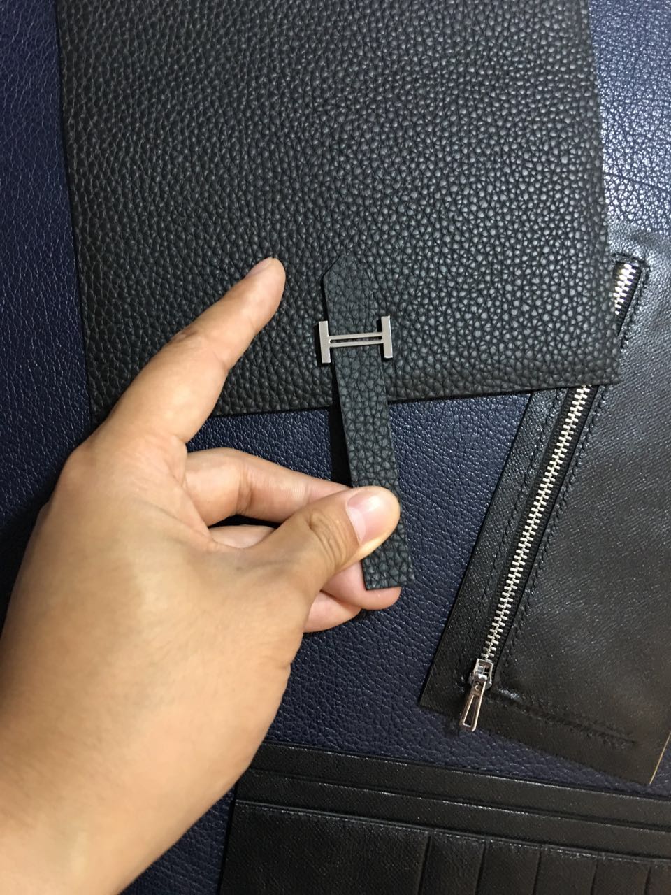 短款钱包的做法,h扣包包制作教程