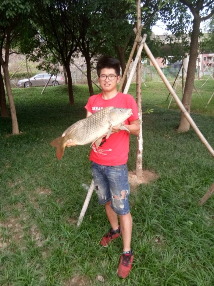 野钓三十斤大鲤鱼,小伙钓100斤大鱼视频