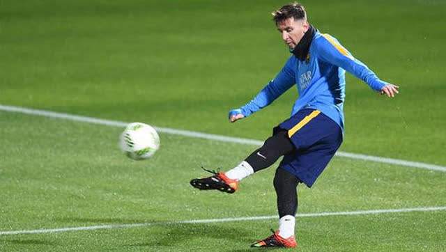 梅西怎么让足球变得简单,梅西墨西哥赛前热身