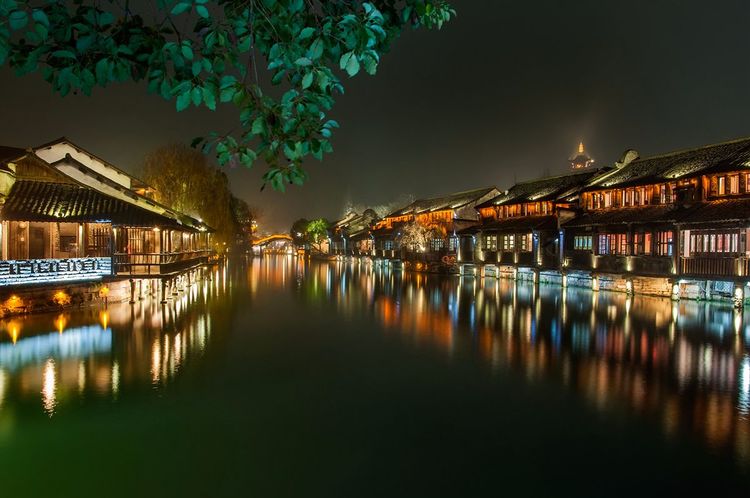 江南水乡乌镇诗情画意,江南水乡乌镇落日余晖