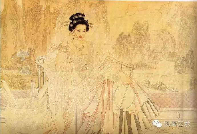 王美芳工笔仕女技法,王美芳的工笔人物线条表现