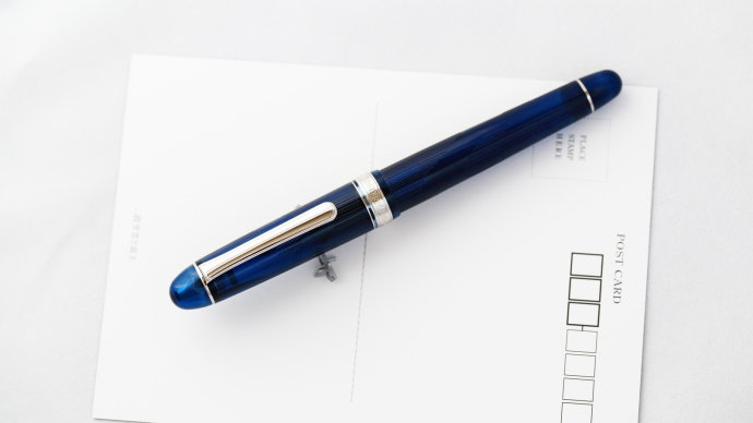 只为那抹蓝白金3776河口湖纪念版钢笔评测