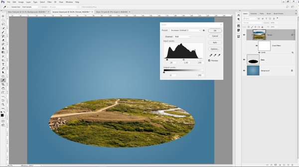 ps风景合成教程,ps小清新海边风格调色教程