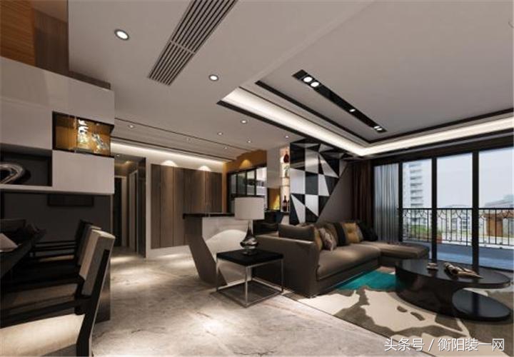 现代简约装修风格三室全屋效果图,现代简约装修风格128平中西户