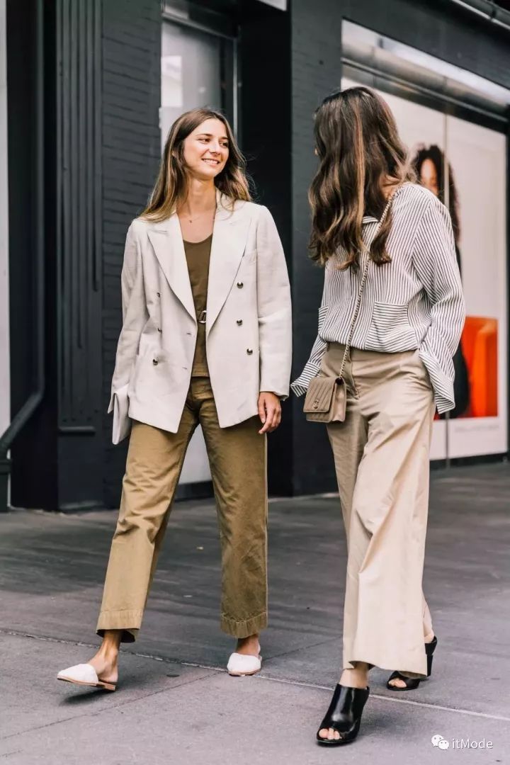 阔腿裤平底鞋,平底鞋阔腿裤搭配图片