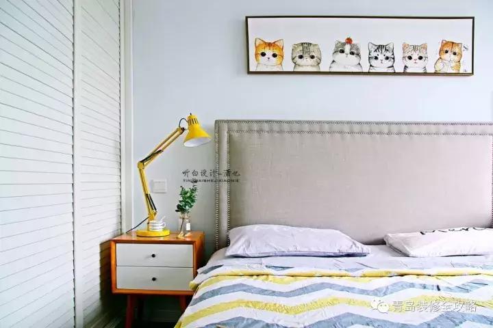 北欧风小户型三室一厅75平方米,唐岛one116平