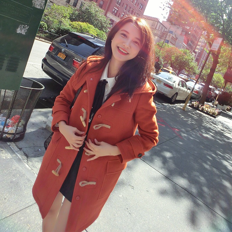 牛角扣大衣怎么搭配减龄,减龄牛角扣羊绒大衣