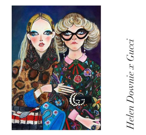 gucci日系插画,gucci限量版插画