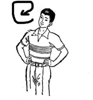 用下巴画圆治颈椎病,脖子画圆圈教程