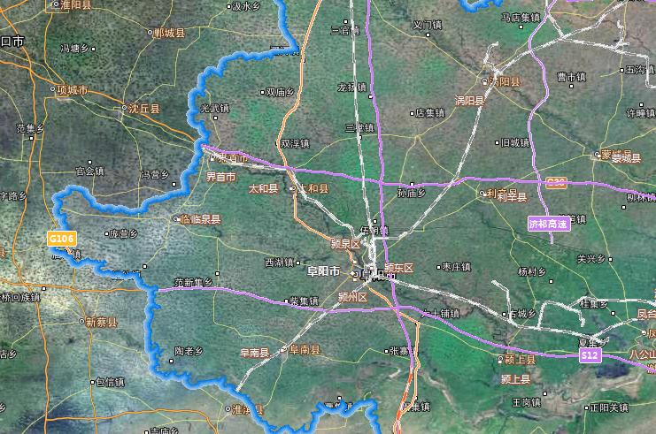 阜阳地图最新版,阜阳地图最新版高清版