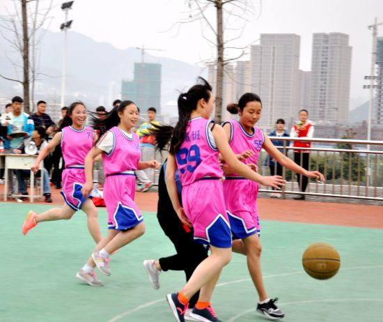 全市中等职业学校篮球赛决赛报道,职校篮球比赛开幕式