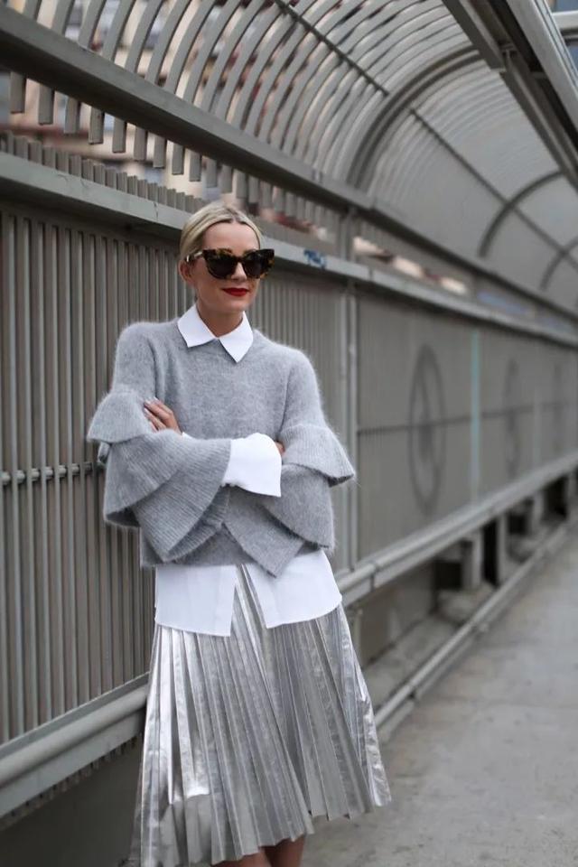 毛衣衬衫合体,衬衫毛衣配什么cp好看