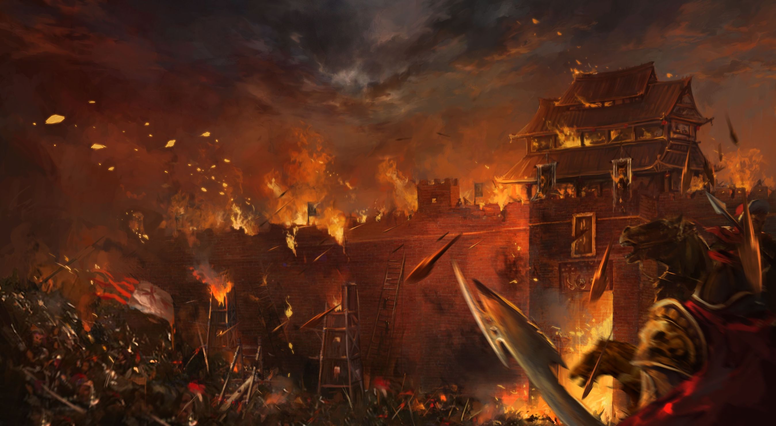 古代攻城战用骑兵吗,古代攻城部队是怎么攻城的呢