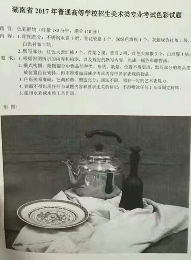 2021福建美术联考色彩考题优秀卷,山东美术联考2022考题色彩范画