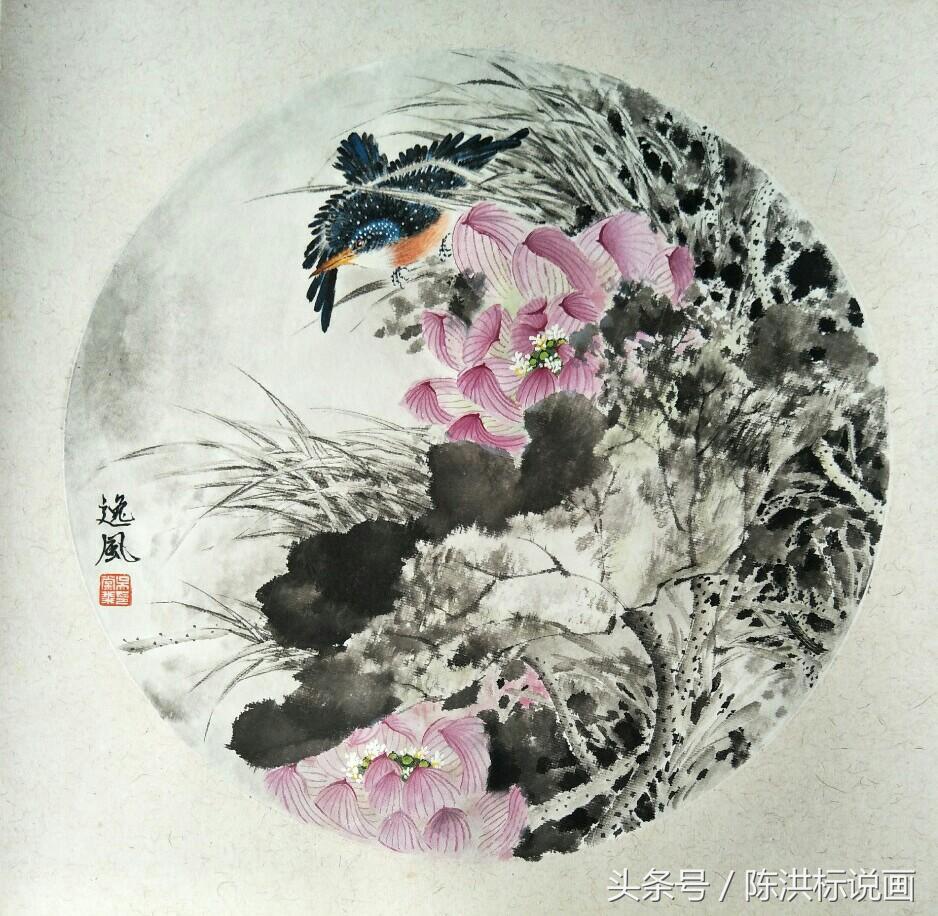 精美花鸟团扇22幅太漂亮了,团扇100幅欣赏