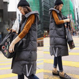 穿大码羽绒马甲时髦保暖,秋冬加厚加绒保暖羽绒棉马甲背心