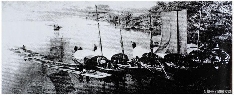 义乌佛堂万善浮桥,佛堂万善浮桥老照片