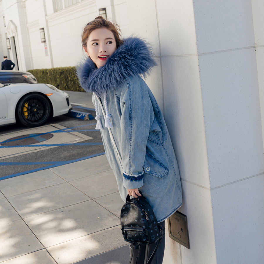 百搭加厚牛仔棉服,显瘦不臃肿棉服推荐