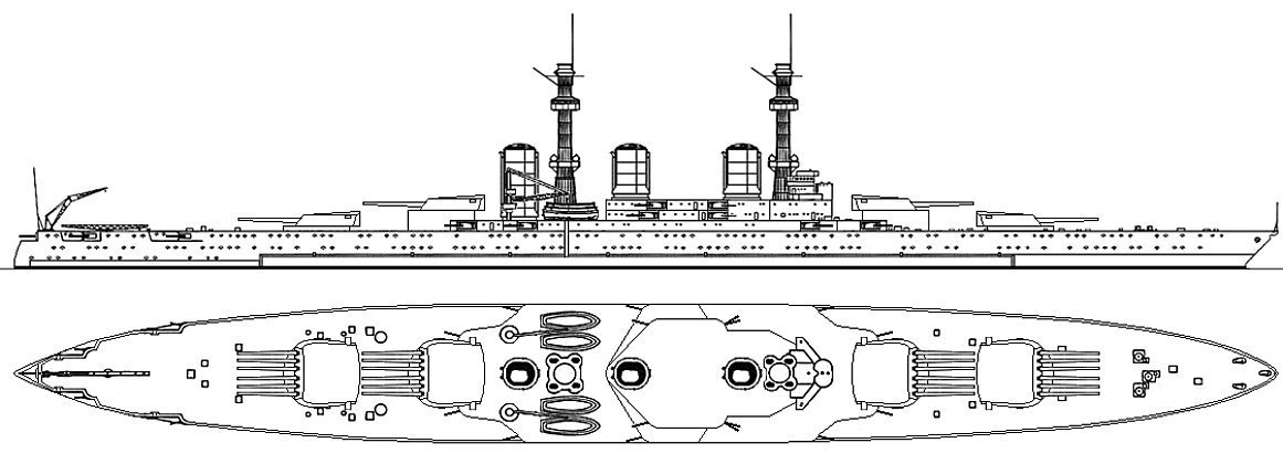 丑出新高度的单品,里昂级战列舰16门主炮