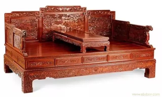 王世襄罗汉床,王世襄明式罗汉床原图