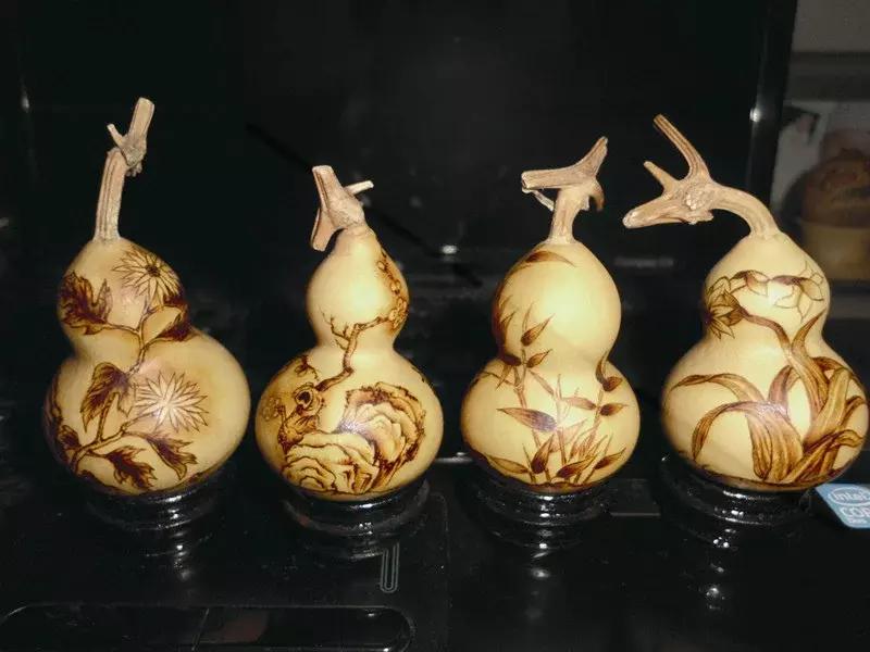 非遗葫芦烙画基本技法,烙画葫芦上色技法步骤详解