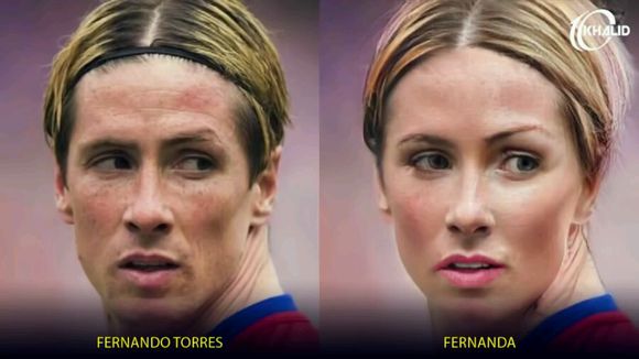 当足球巨星变成女人了,当足球巨星变成女生