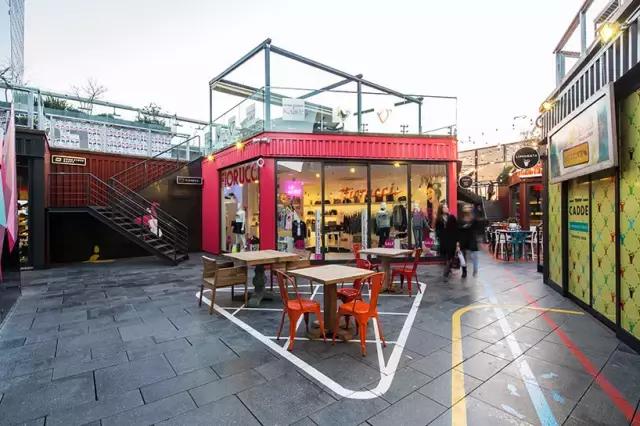 集装箱建筑商业街,创意集装箱建筑