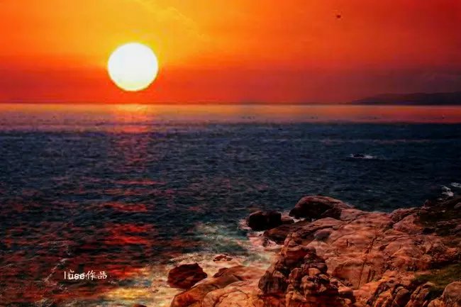 三亚最美的夕阳日落,夕阳的落下