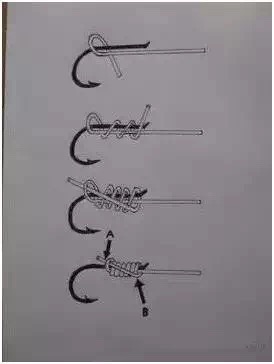 钓鱼主线绑钩方法图解,翻板钩的最佳绑法图解