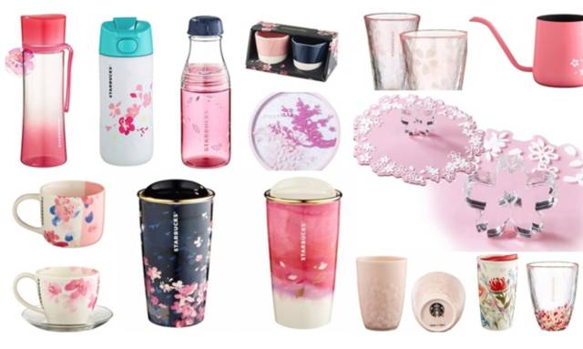 星巴克马克樱花杯最新款,2017星巴克樱花杯系列