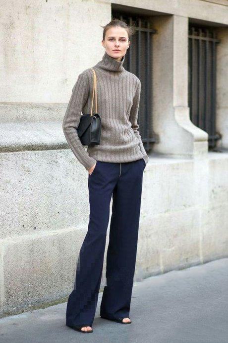 同一套衣服穿起来效果是怎么样的,毛衣搭配轻奢时尚怎么穿都好看