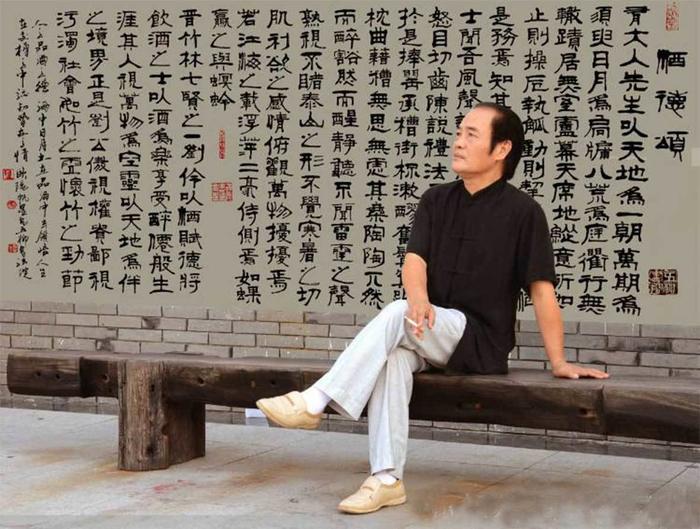 “深爱”情校友情-湖南理工校友会拜访书画家欧阳帆星