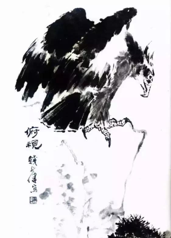 国画写实鹰怎么画,国画画鹰的技法