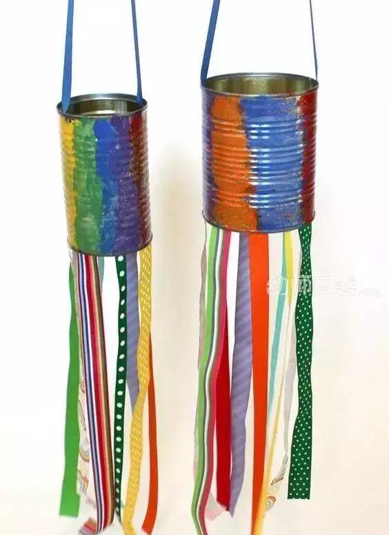 废旧物品手工吊饰小学,幼儿园废旧灯泡手工制作吊饰