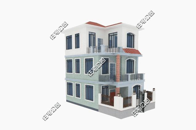 面宽7米进深10米的别墅,农村2层别墅户型图大全