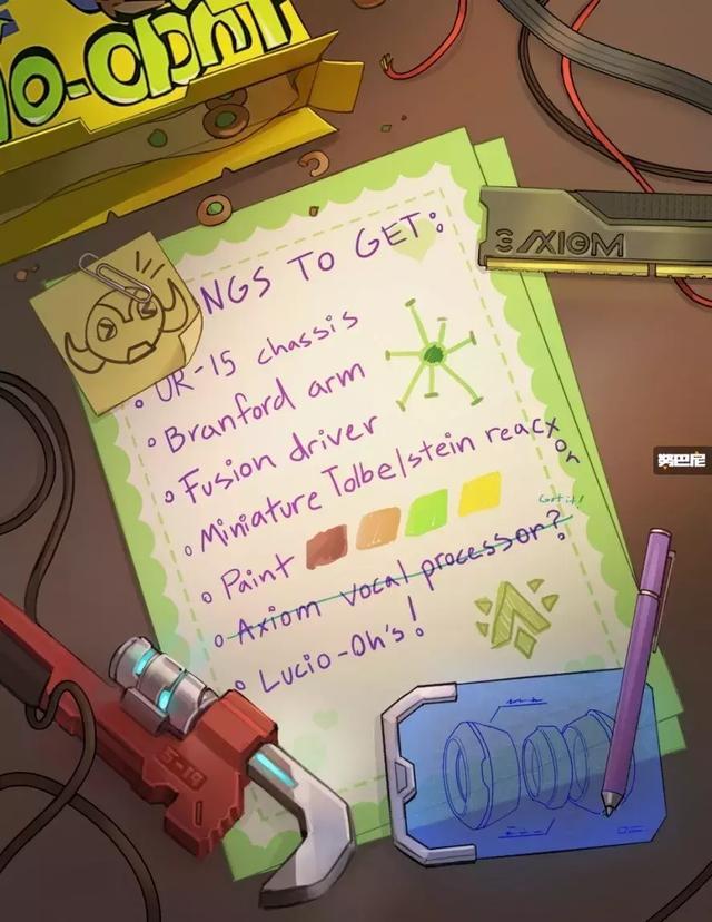 守望先锋新英雄早期概念图,守望先锋卢西奥最初的版本