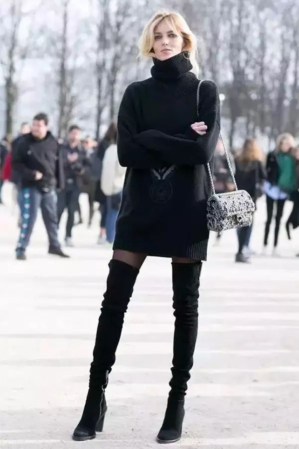 想做个时髦精你选对t恤了吗,秋冬怎么穿裙子好看又不冷